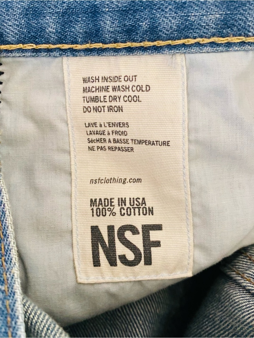 NSF Light Blue Denim Jeans - Classic Wash - Picture 6 of 8